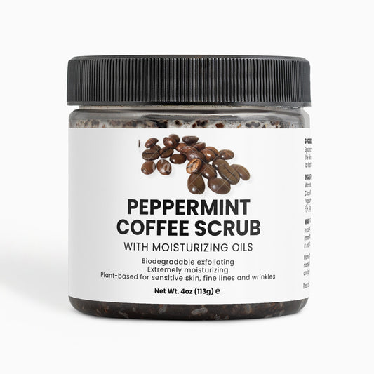 Peppermint Coffee Scrub by Koffeemood – 8oz Natural Exfoliator